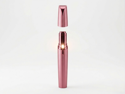 Mini Electric Eyebrow Trimmer Lipstick Brows Pen Hair Remover Painless Razor Epilator with LED Light