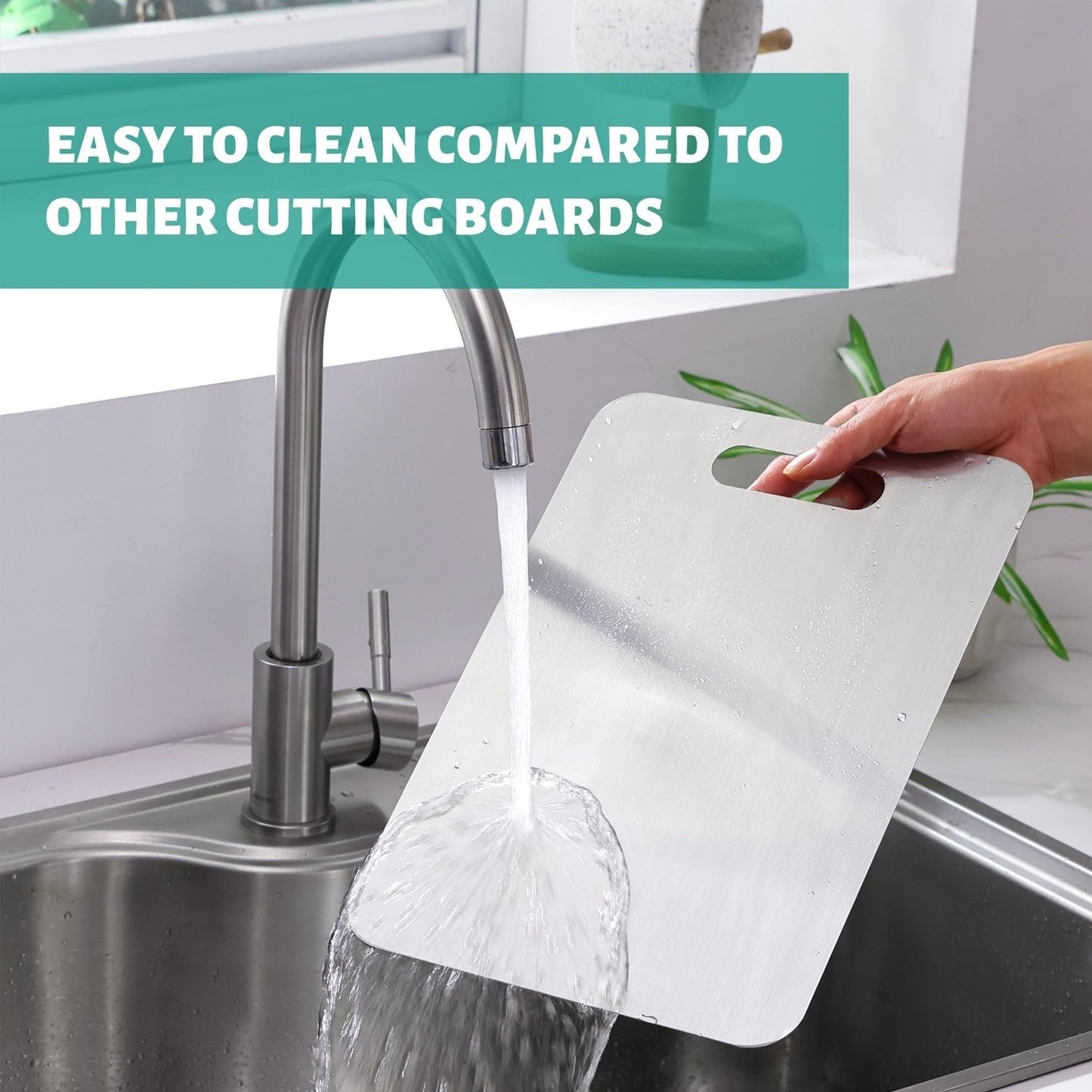Antibacterial And Mold-Proof Household Double-Sided Thickened Pure Titanium Cutting Board