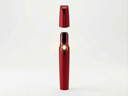 Mini Electric Eyebrow Trimmer Lipstick Brows Pen Hair Remover Painless Razor Epilator with LED Light