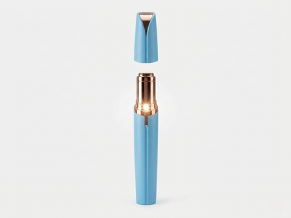 Mini Electric Eyebrow Trimmer Lipstick Brows Pen Hair Remover Painless Razor Epilator with LED Light