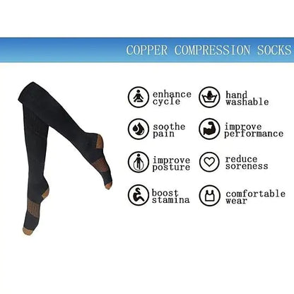 Copper Infused Compression Socks Lightweight
