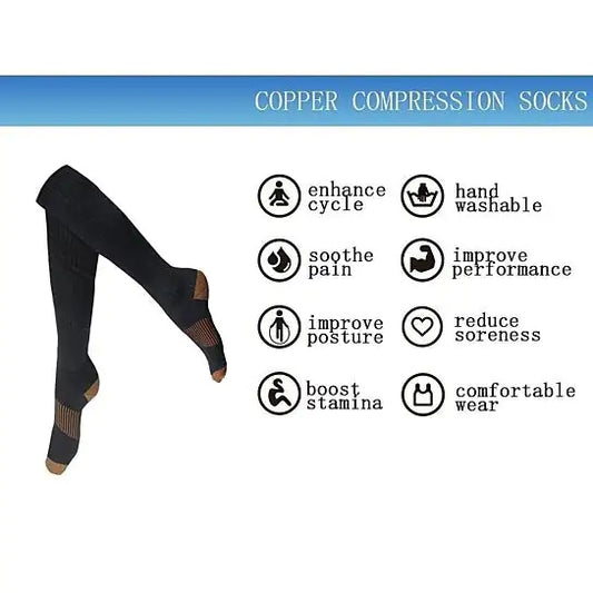 Copper Infused Compression Socks Lightweight