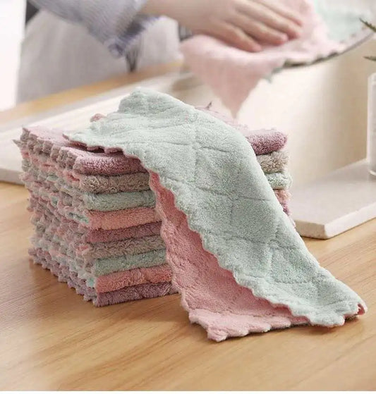 Set Of 10 Microfiber Cleaning Towels