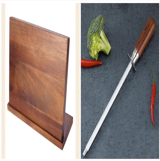 Magnetic Wood Knife Holder