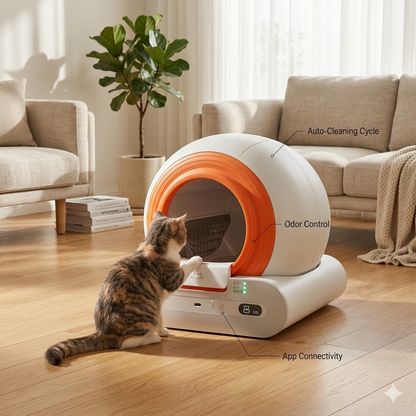 Smart Cat Litter Box Cat Litter Box Self-cleaning New Design