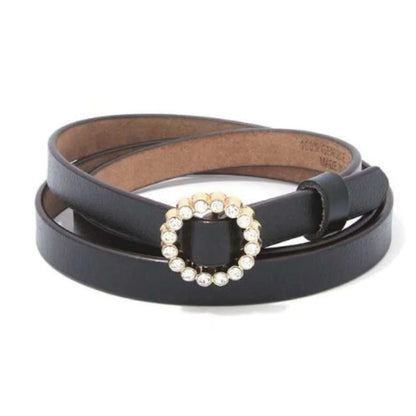 Rhinestone Buckle Belt