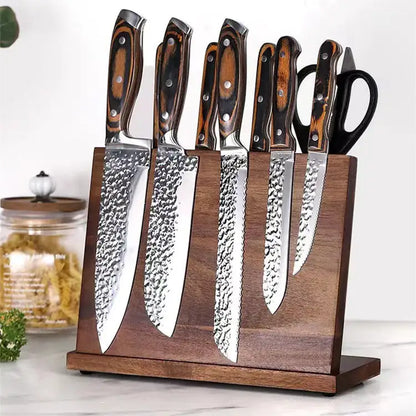 Magnetic Wood Knife Holder