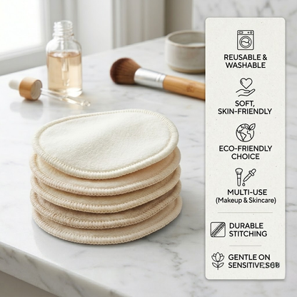 Reusable Facial Round Pads -5 Pack