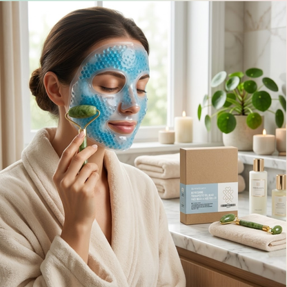 Jade Roller Ice Face Mask Set