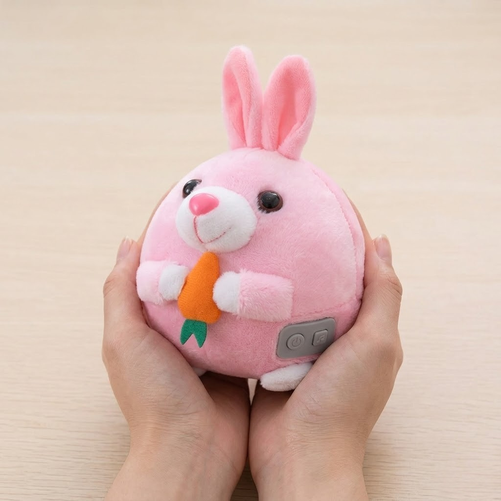 YAWOTA Active Moving Pet Plush Toy 2024 Upgrade Interactive Electronic Dog Toy Squeaky Mobile Dog Ball Toy Interactive Dog Ball Mobile Dog Toy with Recording and Music Mode Dog Pet Toy (Rabbit)