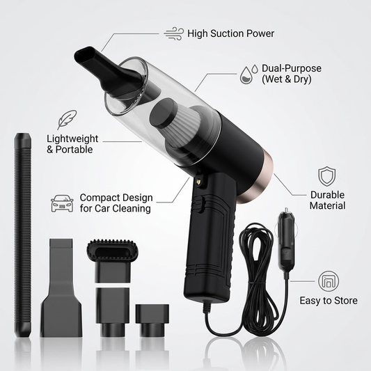 Car Vacuum Cleaner Powerful Mini - Car Dual - Purpose Power
