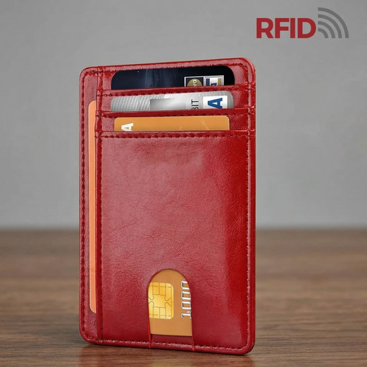 Mens Leather Slim Wallet Credit Card Holder RFID Blocking Pocket ID Money PU USA