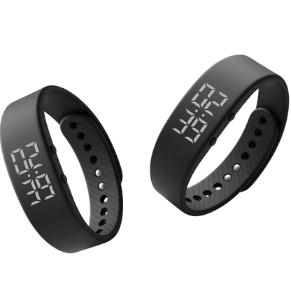 Mikikit Mens Wrist Wristwatch Bracelet Men Silicone Simple Sport Digital Watch Adjustable Smartwatch Men’s Watches for Strap LED Black Electronic Digital Alarm Clock