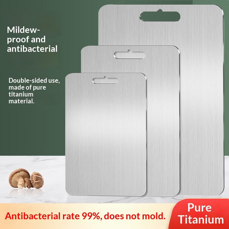 Antibacterial And Mold-Proof Household Double-Sided Thickened Pure Titanium Cutting Board