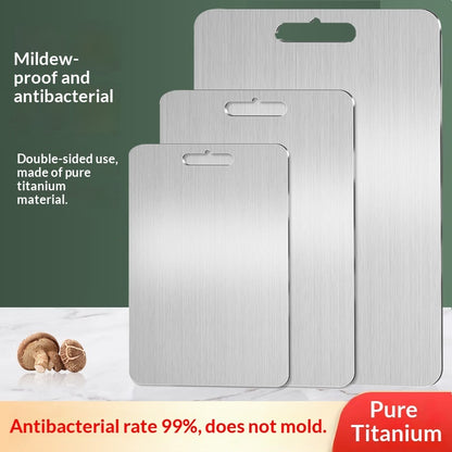 Antibacterial And Mold-Proof Household Double-Sided Thickened Pure Titanium Cutting Board