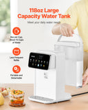 Countertop Instant Hot Water Dispenser With 7 Temps 7 Volumes 118oz Tank
