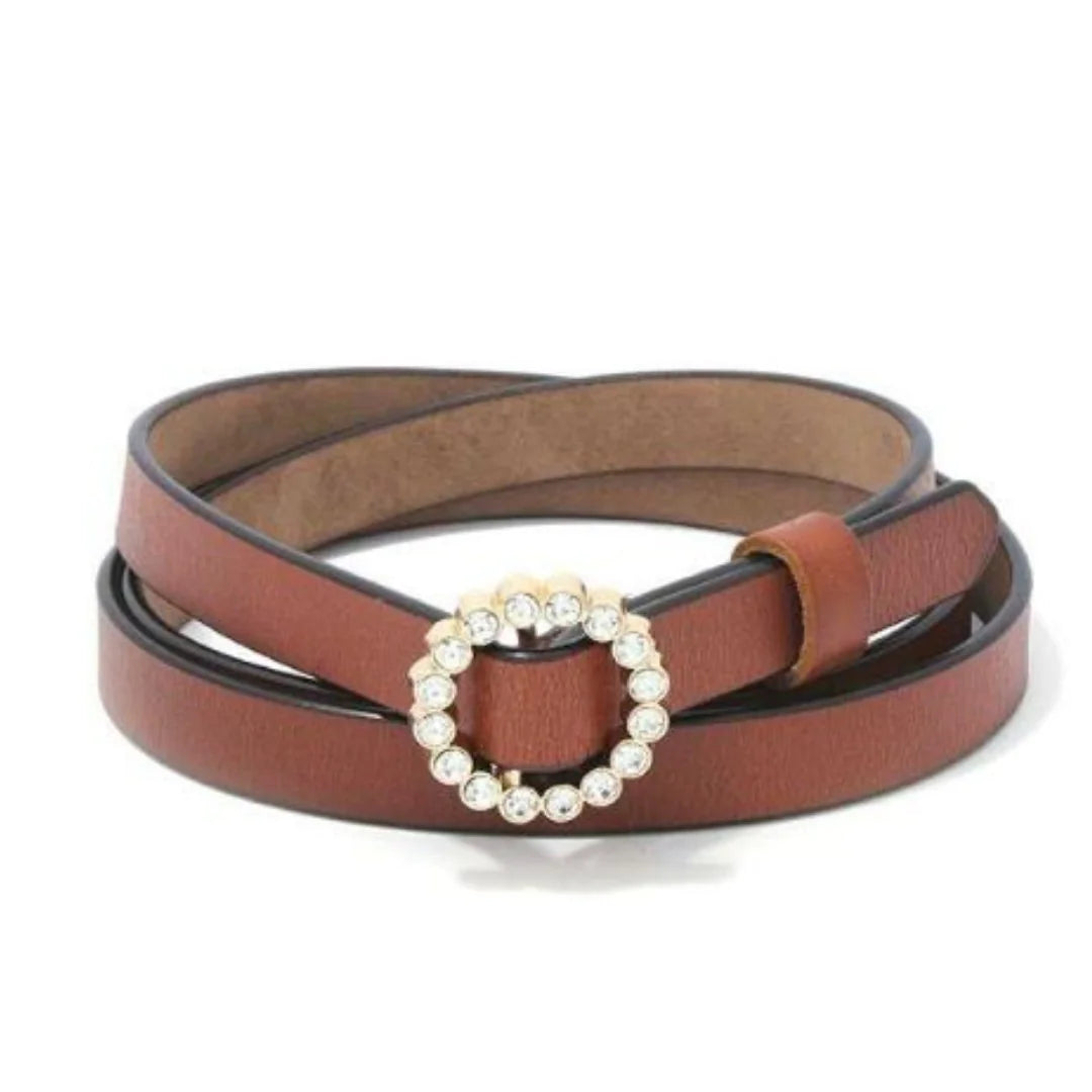 Rhinestone Buckle Belt