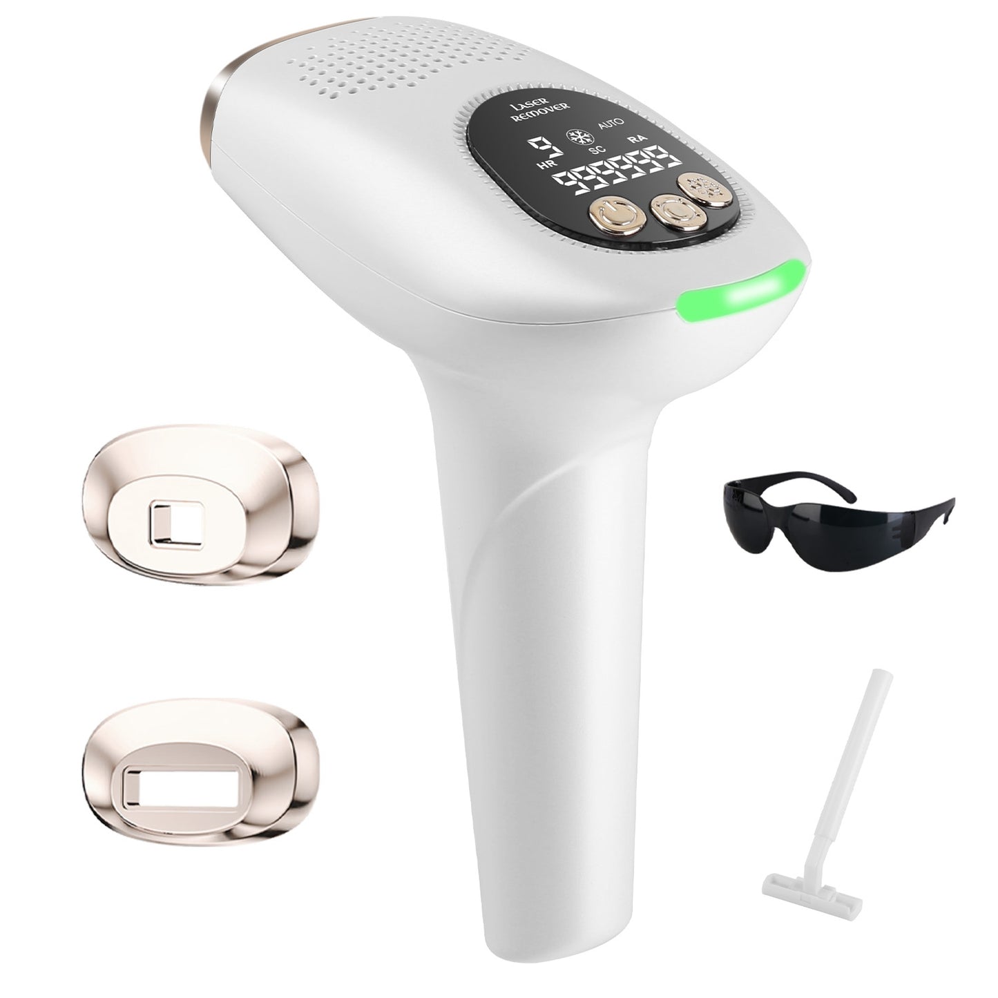 3 In 1 Ice Cooling Laser Hair Removal Painless Permanent At-Home IPL Hair Removal With 999,999 Flashes 9 Energy Levels 2 Modes For Armpits Legs Arms Bikini Line