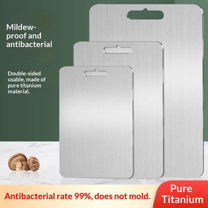 Antibacterial And Mold-Proof Household Double-Sided Thickened Pure Titanium Cutting Board