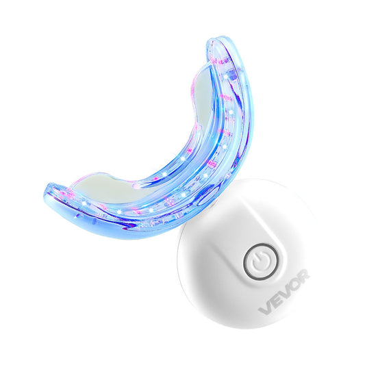 Teeth Whitening Kit With LED Light, 32 LED Accelerator Lights, Whitening Strips, Pens And Gel Syringes, U-Shaped Tray, Wireless Portable Kit Fast And Effectively Removes Stubborn Stains