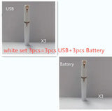 Mini Electric Eyebrow Trimmer Lipstick Brows Pen Hair Remover Painless Razor Epilator with LED Light